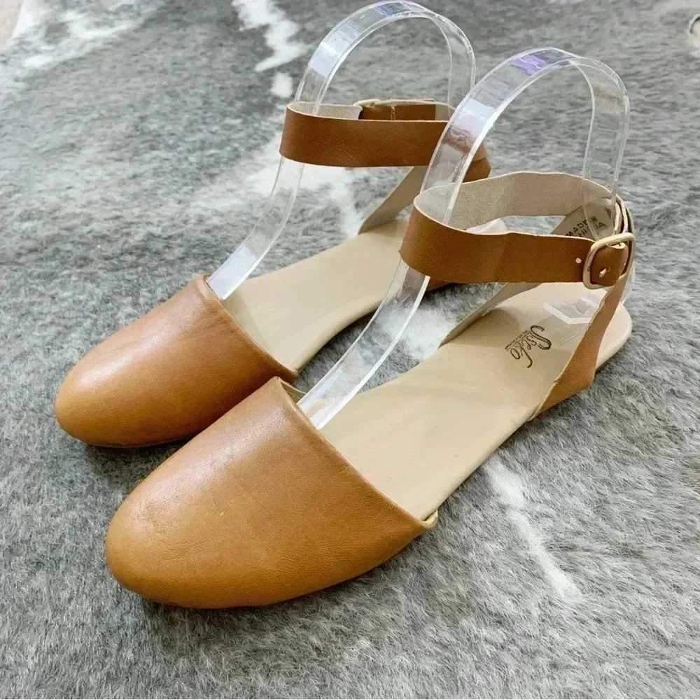 Sseko Ankle Wrap Flats - Picture 2 of 14